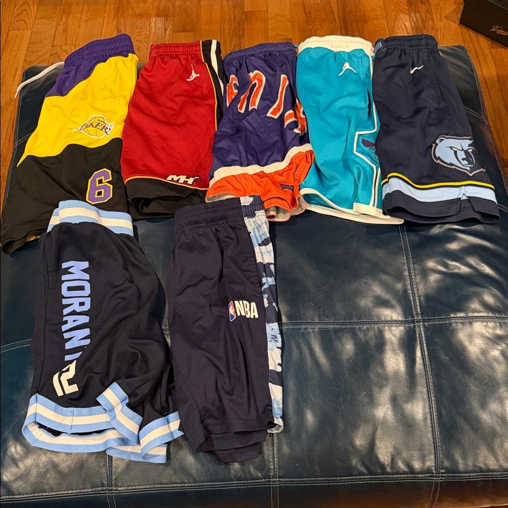 Assorted NBA Basketball Shorts Collection